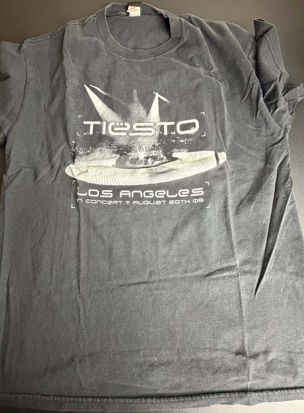 Vintage 2005 DJ Tiesto In Concert US Tour Cinder Block T-Shirt